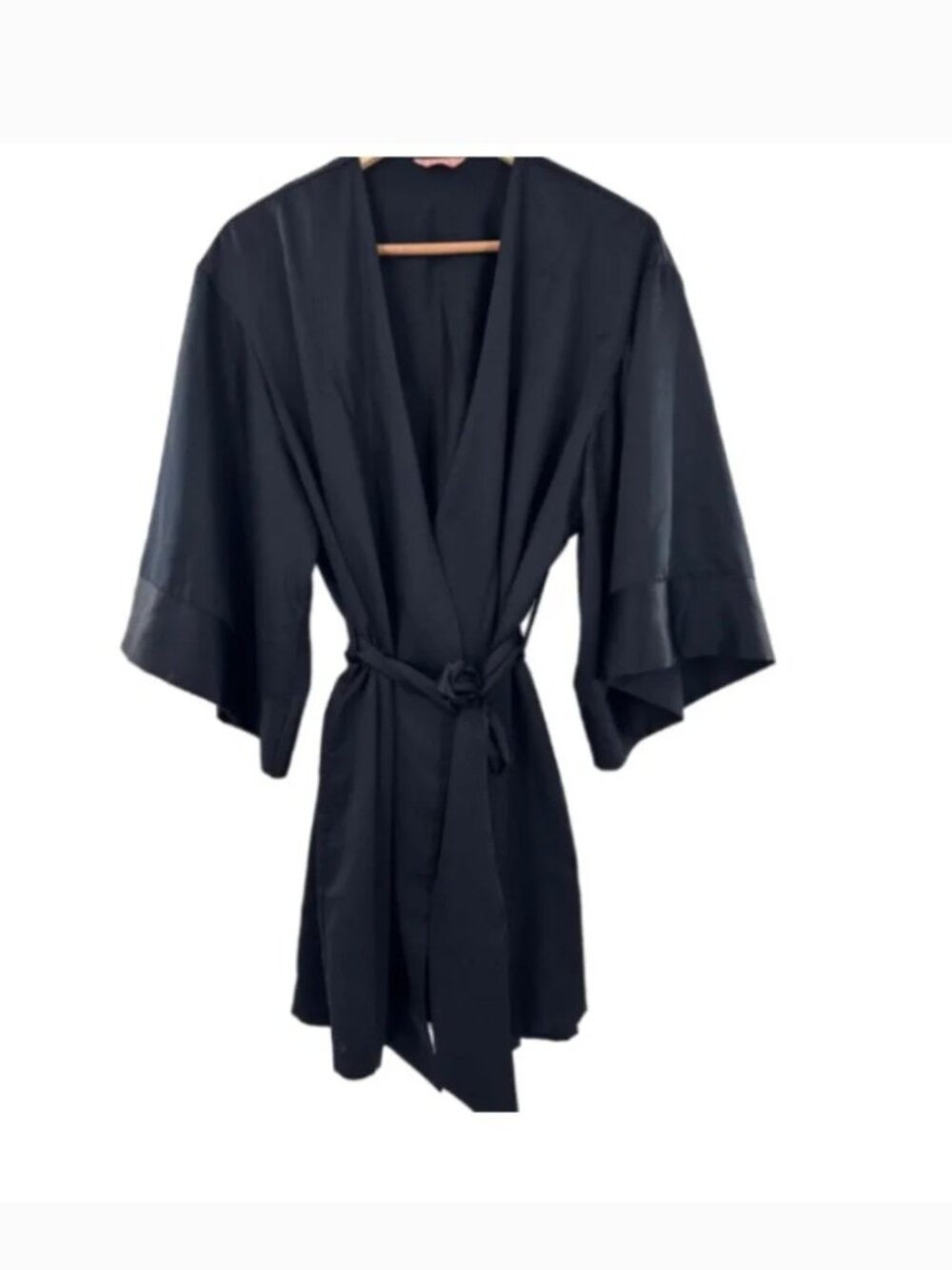 Thirdlove satin robe in black, one size - fits 0-14 EUC - Picture 2 of 11